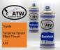 Preview: Toyota, Tangerine Splash Effect Tricoat, 4X3: 400ml Sprühdose + 400ml Klarlack - Set, von ATW Autoteile West.